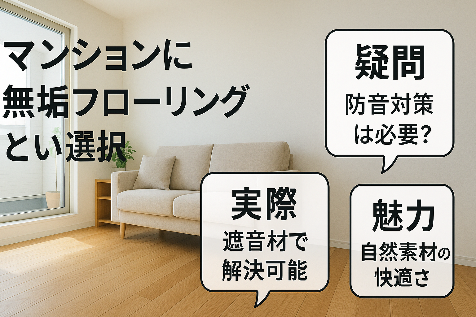 マンションに無垢フローリングという選択